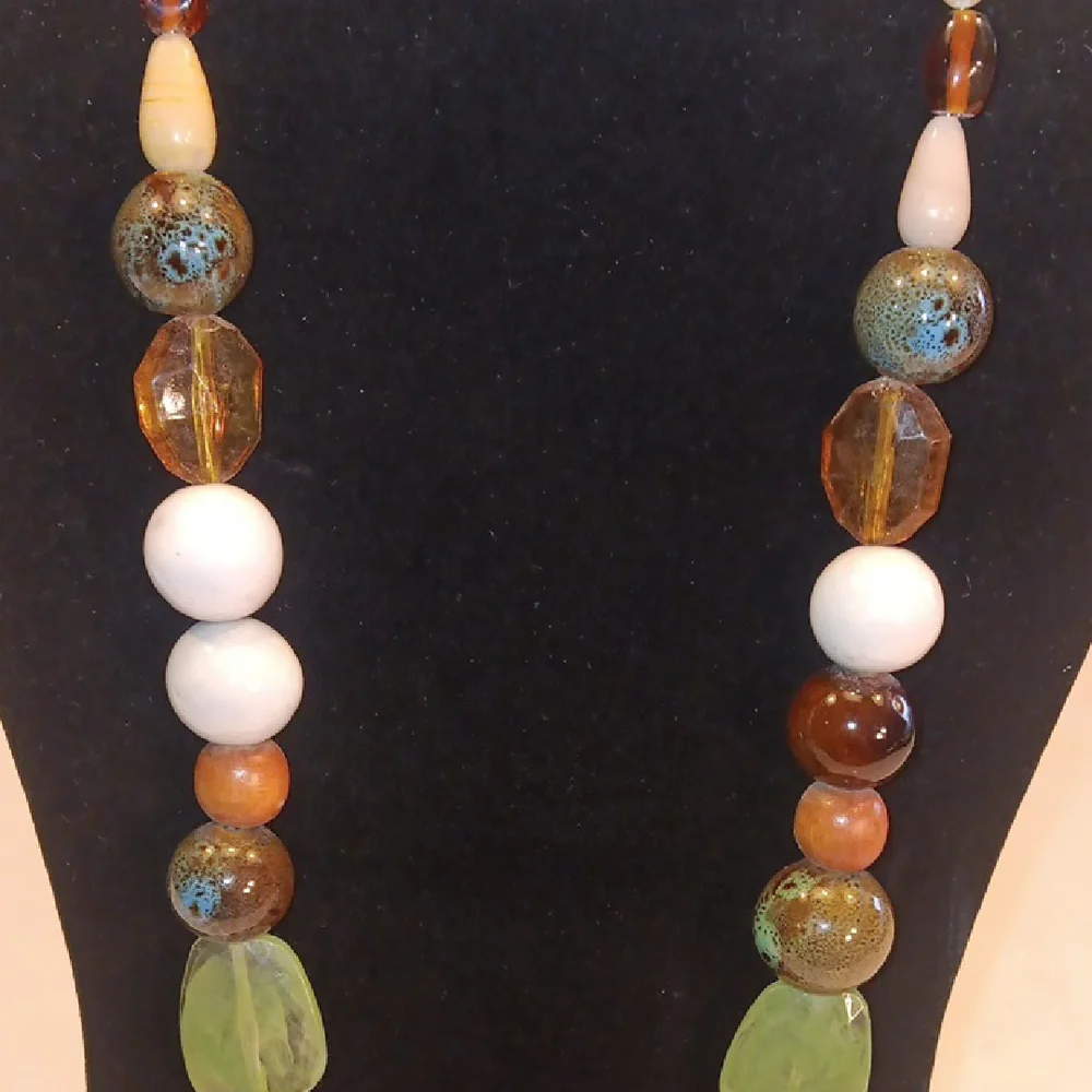 Artisan Handmade Chunky Multicolor Beaded Necklace